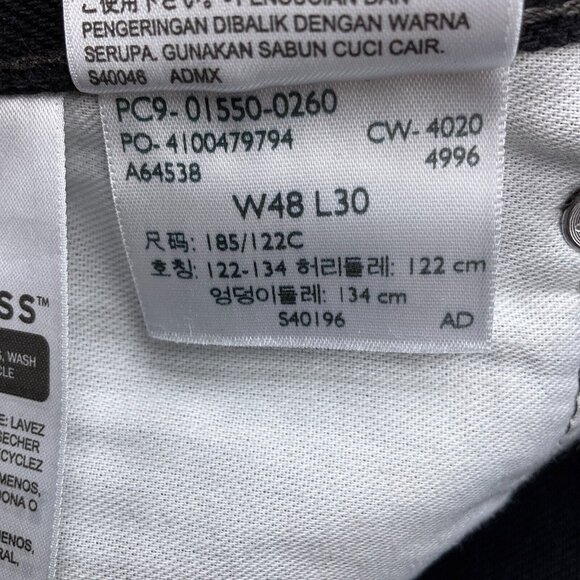 Levis 550 Jeans Men 48W x 30L‎ BT Black Relaxed Taper Leg High Rise Cotton NWT - Picture 5 of 14